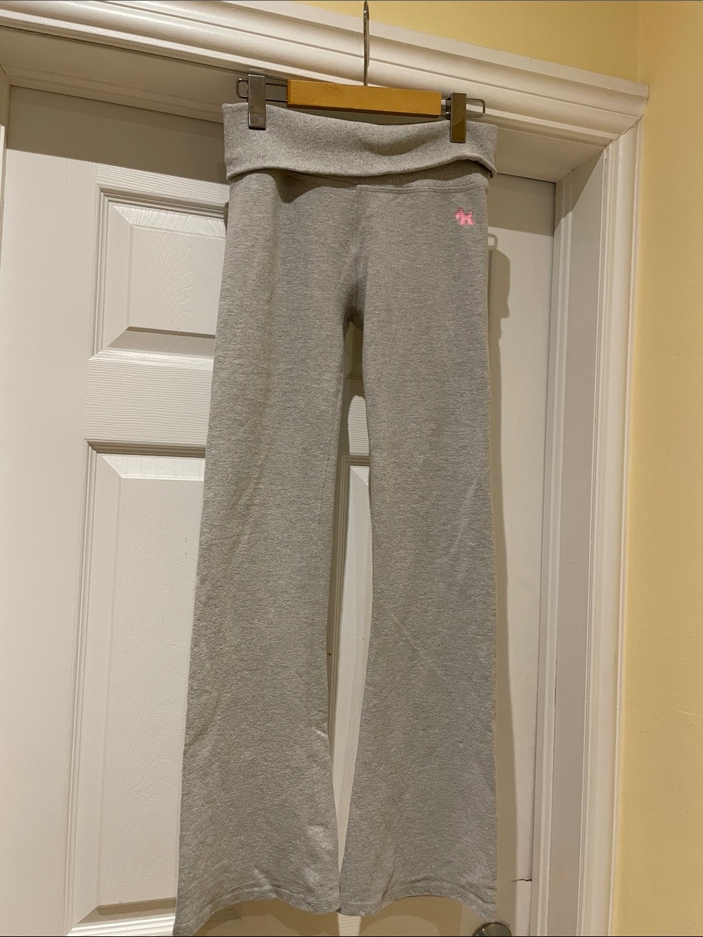 Joshua Perets Remi Foldover Flare Yoga Pants Y2K Sz S